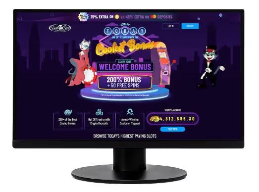 Coolcat Casino screenshot desktop