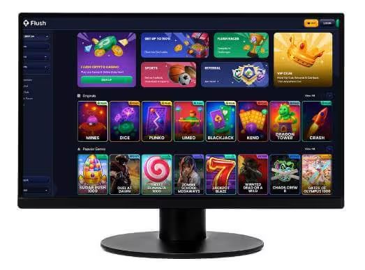 Flush Casino desktop screenshot