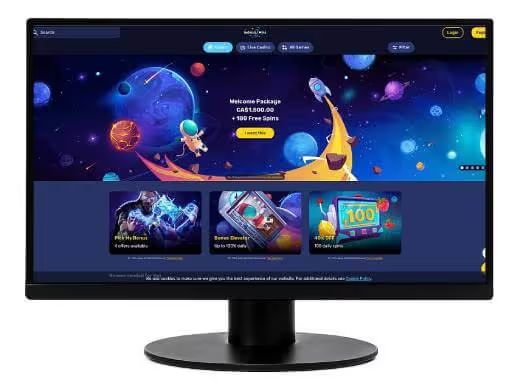 GalacticWins Casino screenshot desktop