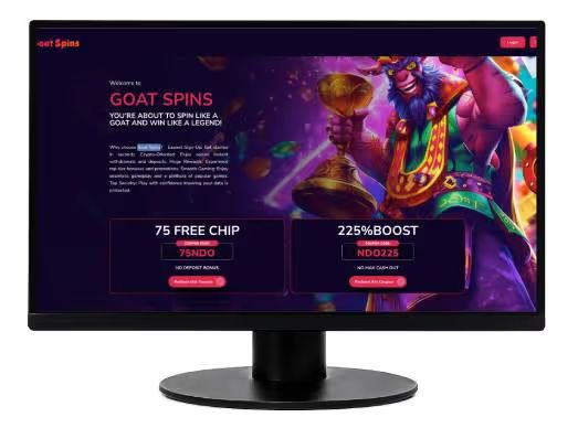 Goat Spins Casino dektop screenshot