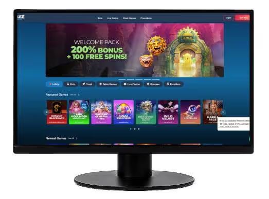 Jazz Casino screenshot desktop