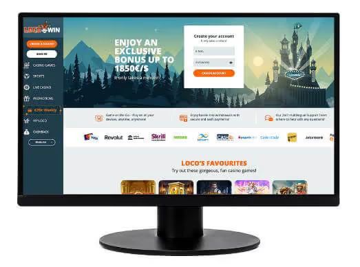 Locowin Casino desktop screenshot