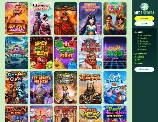 Mega Medusa Casino online slots screenshot