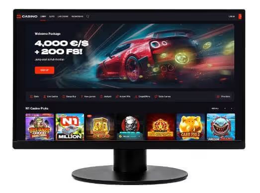 N1 Casino desktop screenshot