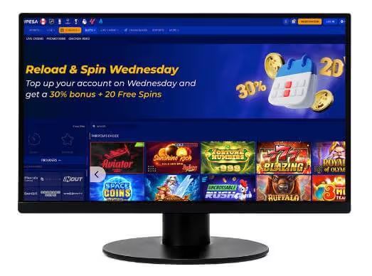 Paripesa Casino desktop screenshot