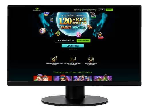 Raging Bull Casino free spins screenshot