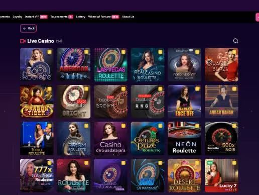Run4Win Casino live casino games screenshot
