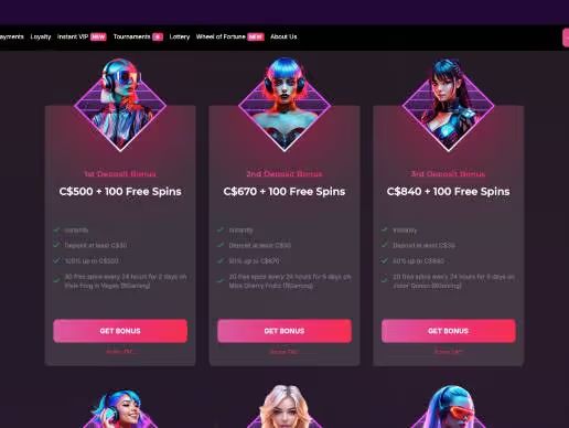 Run4Win Casino promotions screenshot