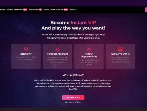 Run4Win Casino VIPscreenshot