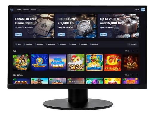 Slot Lounge Casino screenshot desktop