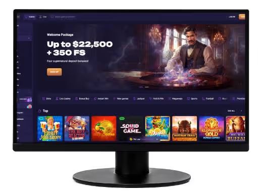 Spirit Casino screenshot desktop