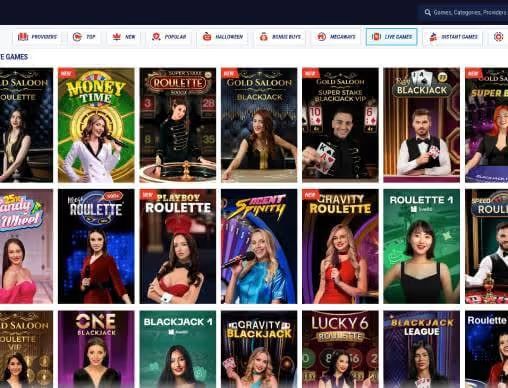 Tikitaka Casino live games screenshot