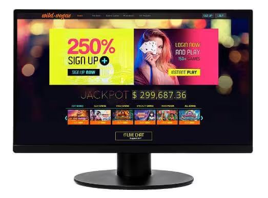 Wild Vegas Casino desktopscreenshot