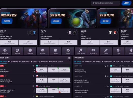 Winrolla Casino sportsbook screenshot