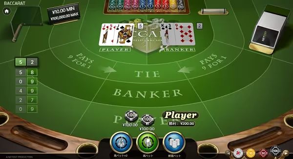 バカラの無料ゲーム