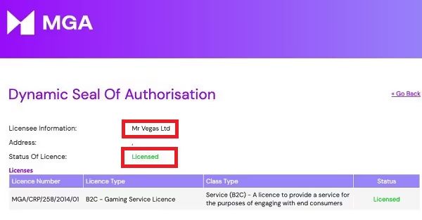 mr vegas lisence 0 2