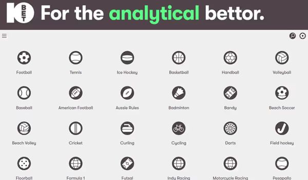 10ベットのスポーツ過去データ