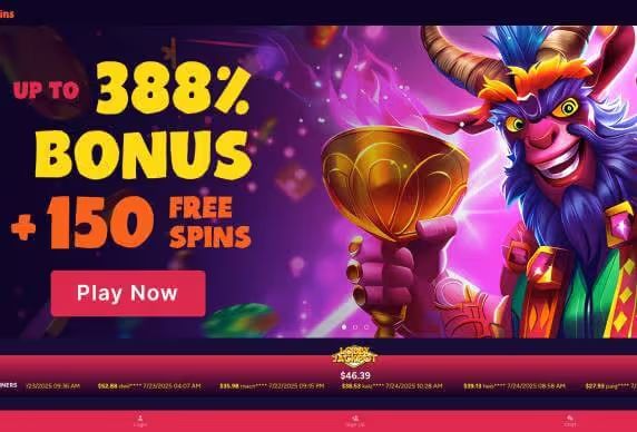 Goat Spins Casino welcome bonus screenshot