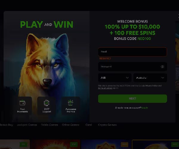neospin casino login australia