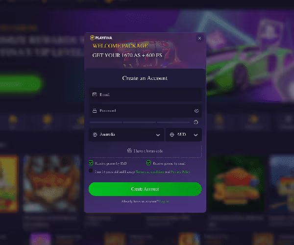 playfina casino login australia