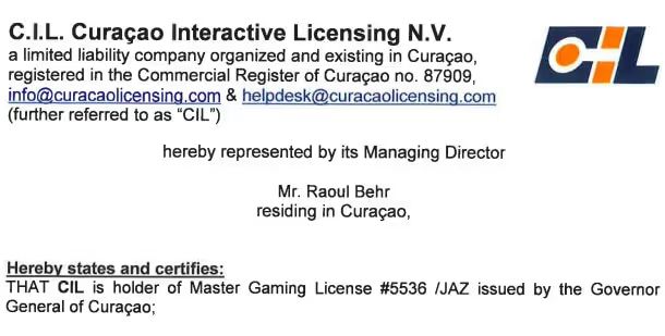 BCゲーム　ライセンス