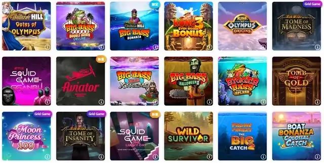 ウィリアムヒルカジノの スロット