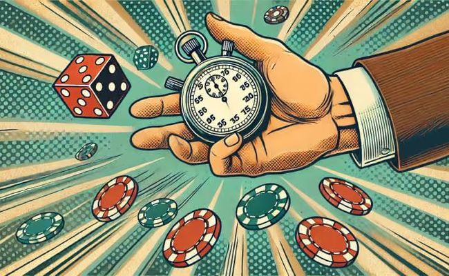 an image of a stopwatch representing responsible gaming