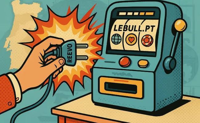 Retro pop art illustration of a hand plugging in a power cord to a classic slot machine, symbolizing a strategic iGaming partnership.