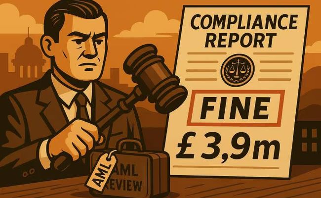 An illustration of a large gavel striking down beside gambling-related icons, symbolizing regulatory action in the online casino industry.