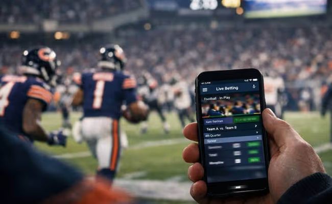 Chicago sports betting shown during a Bears game as the city moves ahead with a new municipal betting tax