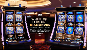 IGT's Wheel Of Fortune DiamondRS Premium Wheel Cabinet