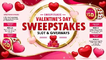 Valentines Day Sweepstake Slots Giveaways