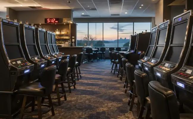 NSW pokies shutdown empty gaming floor early morning machines turned off