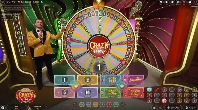 クレイジータイム　ライブカジノ