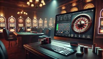 Online Casino on laptop