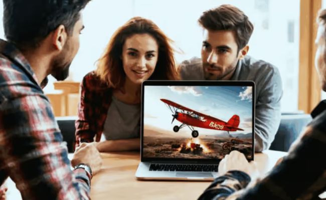 Evolution Red Baron Crash Game