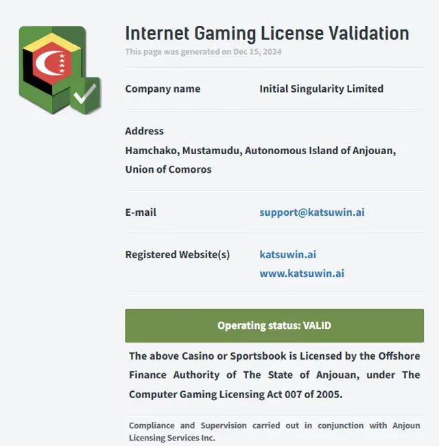 katsuwin license