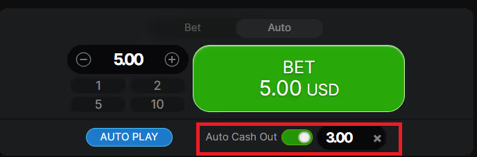 Aviator　オートキャッシュアウト