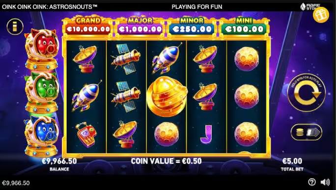 Oink Oink Oink Astrosnouts Slot Game Symbols