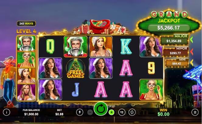 Epic Holiday Party Slot Background