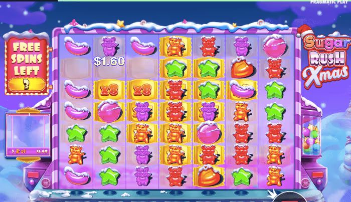 シュガーラッシュクリスマス　フリースピン中