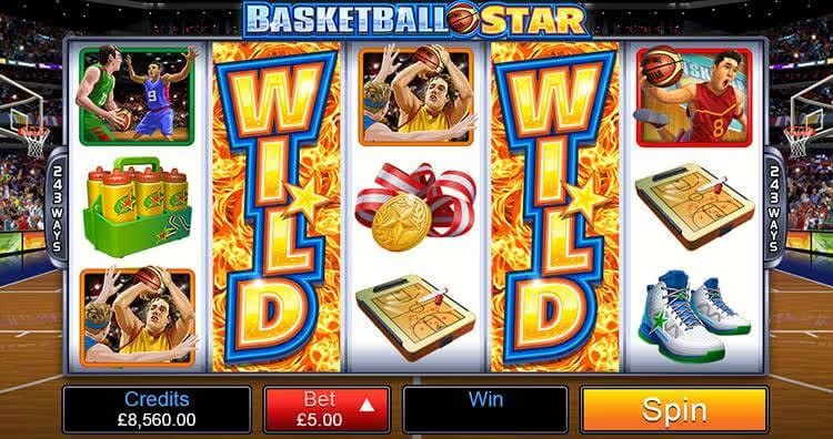 Basketball Star slot game screenshot