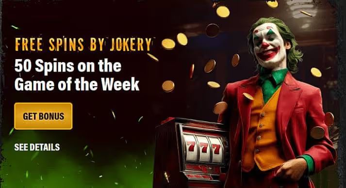 Jokery Casino free spins screenshot