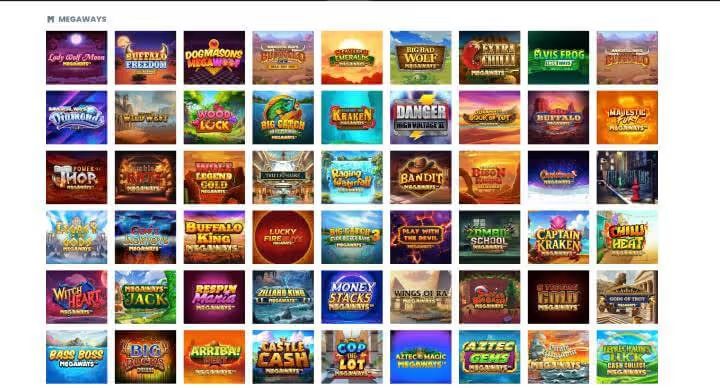 GQbet Casino megaways screenshot