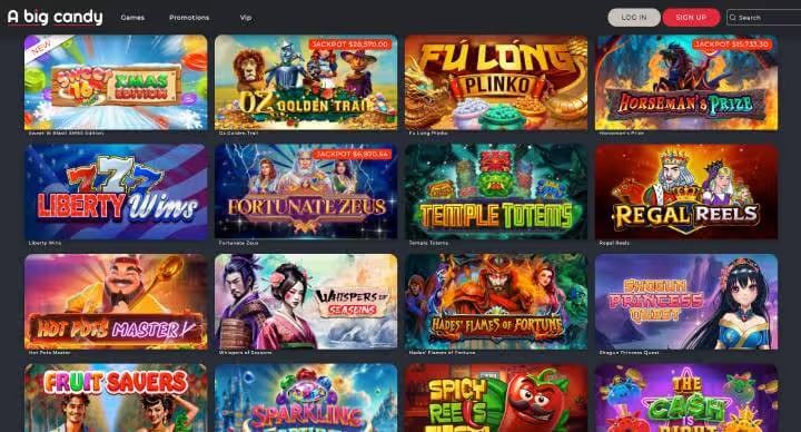 A Big Candy Casino online slots screenshot