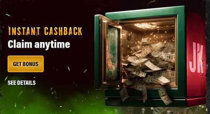 Jokery Casino instant cashback screenshot