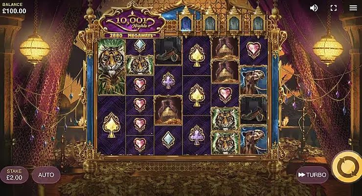 10,001 Nights Slot Gameplay