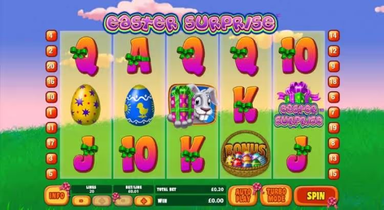 screenshot of east surprise online slot