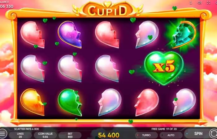Cupid Slot Multipliers Screenshot