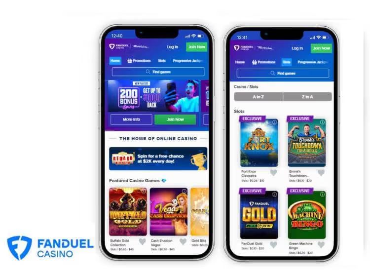 fanduel casino screenshots
